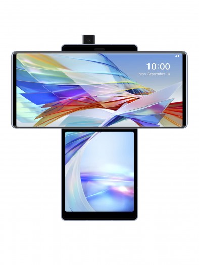 Die Frontkamera ist in einem Pop-up-Modul untergebracht. (Bild: LG)